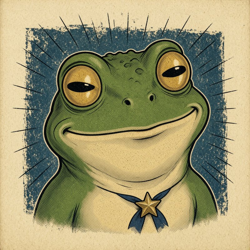 Kek, the frog asking the questions